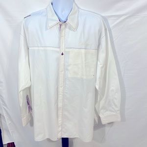 Men’s Akademiks Off white Button Down Shirt
